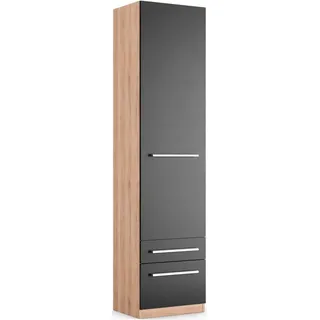Priess Wäscheschrank Barcelona 5-türig 200 x 210 x 60 cm Braun