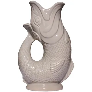 Gluckigluck Karaffe mit „Gluck-Gluck“-Geräusch 27,5/17/9,5 cm , Creme , Keramik , Tiere , 1.2 L , Organisch , handgemacht , Geschirr, Kannen & Karaffen, Wasserkaraffen & Krüge