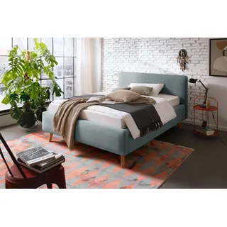 Meise Möbel meise.möbel Polsterbett »Mattis« Topseller, wahlweise mit Bettkasten, blau