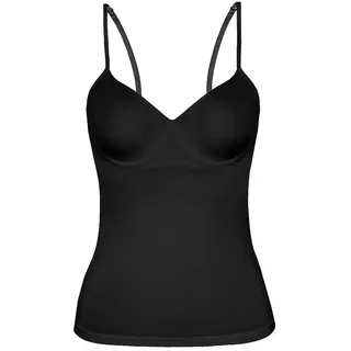 SASSA Damen, Bh-shirt M. Einlage Vorgeformt Unterhemd, schwarz, (Schwarz 00500), 75B EU