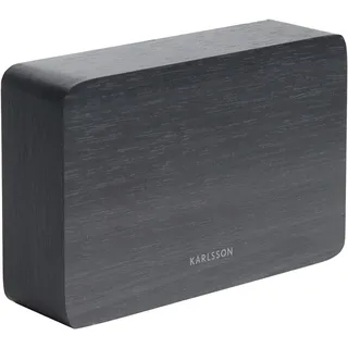 Karlsson – Quadratischer Wecker – Schwarz - Schwarz