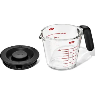 Oxo Good Grips Messbecher Glas mit Deckel, 500 ml