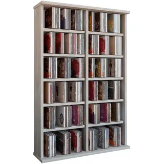 VCM Ronul CD-Regal 60 x 18 x 91,5 cm Braun