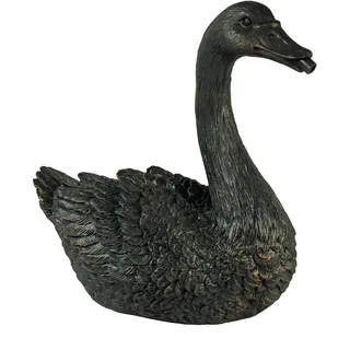 UBBINK Wasserspeier Schwan 27cm Grau/Bronzefarben