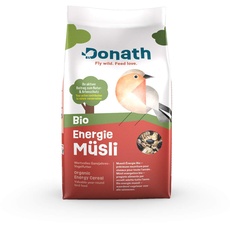 Donath Bio Energie Müsli - die energiereiche Mischung bringt Kraftreserven ins Futterhaus - wertvolles Ganzjahres Wildvogelfutter - aus unserer Manufaktur in Süddeutschland - 1 Kg