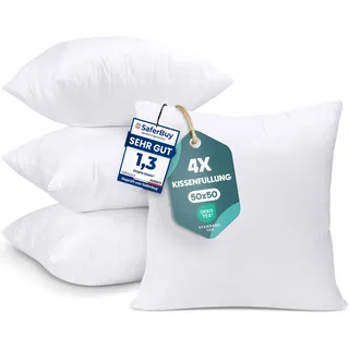 Utopia Bedding Kissenfüllung 50 x 50 cm Weiß