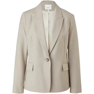 s.Oliver Damen Blazer aus Viskosemix 2122616,beige,40