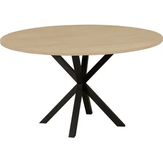 omg design Kent 130 x 77 x 130 cm Eiche/beige/schwarz