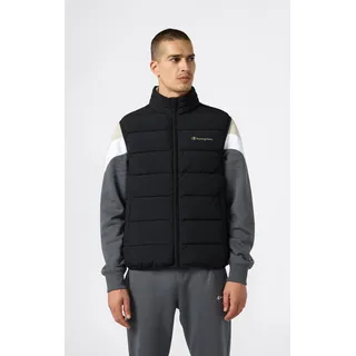 Steppweste CHAMPION "Padded Outdoor Vest", Herren, Gr. L (52/54), schwarz (nbk), Obermaterial: 100% Polyamid, Westen Steppweste, aus Polyamid, leichte Qualität, sportlicher Stil, für Erwachsene