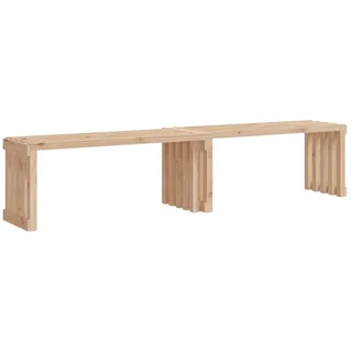 vidaXL Gartenbank Ausziehbar 212,5x40,5x45 cm Massivholz Kiefer