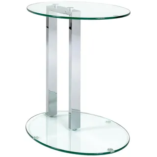 Haku-Möbel HAKU Möbel Beistelltisch Glas transparent 45,0 x 35,0 x 50,0 cm