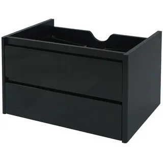 Mendler Waschbeckenunterschrank HWC-B19, Waschtischunterschrank Waschtisch Badezimmer, hochglanz Soft-Close