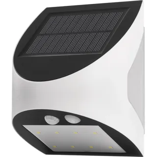 EMOS LUMI mit Bewegungsmelder - Solar Wandleuchte für Haus/Garten mit Ambient-Licht Sensor-Reichweite 5m/120° - 2 Lichtmodi, Helligkeit max. 240lm, Neutralweiß