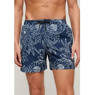 Superdry Printed 15 ́ ́ Badeshorts - Blue Chrysanthemum Print - XL