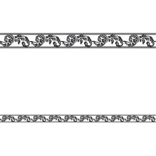 A.S. Création selbstklebende Bordüre Stick ups klassisch 5,00 m x 0,05 m schwarz weiß Made in Germany 904317 9043-17 (Packung mit 3)