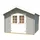 Gartenhaus 209 3 x 2,5 m hellgrau
