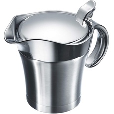 Bild von Thermo-Sauciere mit Klappdeckel, Füllvolumen: 0,5l, Rostfreier Edelstahl/Kunststoff, silber, matt 0,5 l