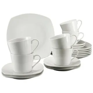 CreaTable Amelie Kaffeeservice 18-tlg. weiß unifarben