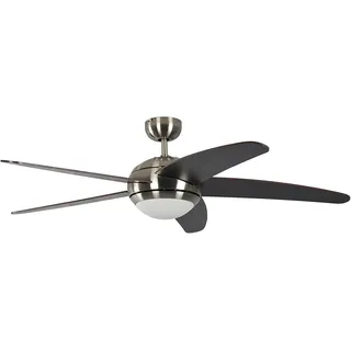 Melton 132 cm Deckenventilator nickel/wenge mit Licht inkl. Fernbedienung