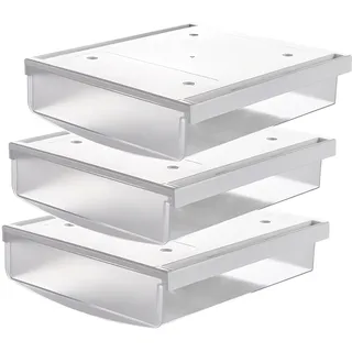 TUKA-i-AKUT Aufbewahrungsbox 24 x 21 x 8 cm 3-tlg. Transparent