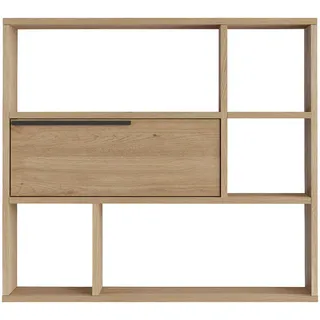 Mobili Rebecca Wandregal Hellbraun 22/90/81 cm , Holzwerkstoff , 90x81x22 cm , Wohnzimmer, Regale, Wandregale