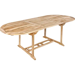 SAM® TEAK Gartentisch ausziehbar Teakholz 180 - 240 cm ARUBA - Beige