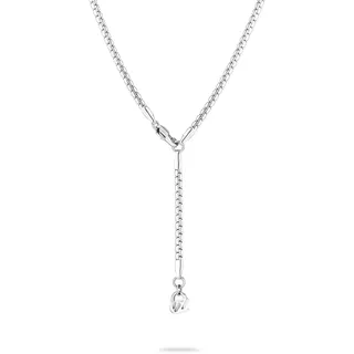 Echtzeit The Y-Sleek Halskette 56 cm Silber Edelstahl