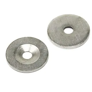 first4magnets Counterunk Steel - Scheibe Für Die Verwendung von Magneten, Hängegrafiken Oder Notizenboards - 23mm Durchmesser x 2mm Dick x 4,2mm Loch - Pack von 10