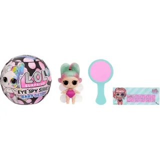 L.O.L. Surprise! Eye Spy Baby Sisters - Enthält 1 Puppe, Blindverpackung, Farbwechsel-Funktion, Mehrere Überraschungen zum Enthüllen, mit Mode und Accessoires, 8 Puppen zum Sammeln