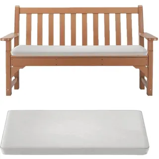 AZMAHT Bankauflage Sitzauflage Stuhlkissen rutschfeste Sitzpolster Wasserdicht Wetterfest Outdoor Sitzauflage Bank für Outdoor,Gartenbank,Terrasse,Fensterbank,Weiß,40X45X5cm