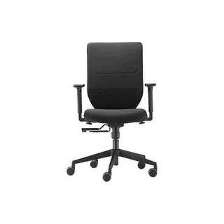 Trendoffice by Dauphin Bürostuhl to-sync work comfort, 9247SY1FVKGS Stoff schwarz, Gestell schwarz