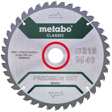 Bild von PRECISION cut wood CLASSIC 628652000 Kreissägeblatt 216 x 30 x 1.8mm Zähneanzahl: 40 1St.