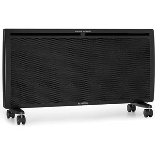 Klarstein Elektroheizung, Konvektor & Infrarotheizung Freistehend, Elektroheizung Energiesparend, Erkennung Offener Fenster, Heizung Elektrisch, Heizkörper Elektrisch mit Thermostat, 2000 W - Schwarz