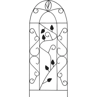 vidaXL Rankgitter 40 x 100 cm Schwarz