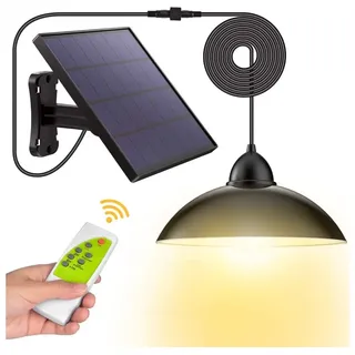 iQtech Solar 12 Solar-Pendelleuchte, Fernbedienung, 8 W