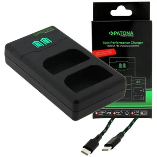 PATONA Premium Twin Performance PD Ladegerät für Canon LP-E6