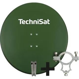 TechniSat SATMAN 850 PLUS 85cm Grün + LNB-Halteschelle + Multischalter