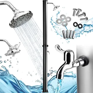 tectake® Solardusche Tinto 20 Liter inklusive Wasserhahn