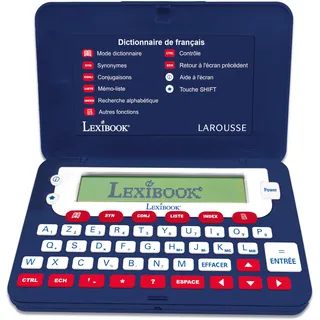 Lexibook D860FR LAROUSSE wörterbuch Elektronisches Taschenwörterbuch von Larouse, Definitionen, Synonyme, Konjugation, Rechtschreibprüfung, blau