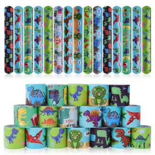 flintronic 30Pcs Schnapparmbänder für Kinder, Bunte Armbänder mit Tier/Weltraum/Dinasour/Einhorn/Meerjungfrau Schnapparmbänder Mitgebsel Kindergeburtstag Gastgeschenke, für Kinder Jungen & Mädchen