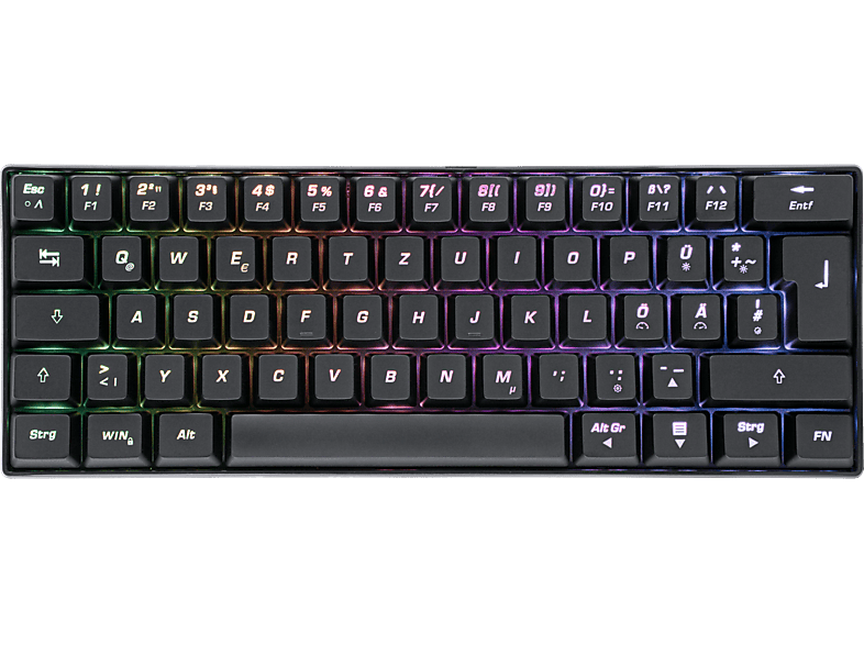 Bild von IGK-5000-BK Mini Size, Gaming Tastatur , Mechanisch, Sonstiges, kabelgebunden, Schwarz