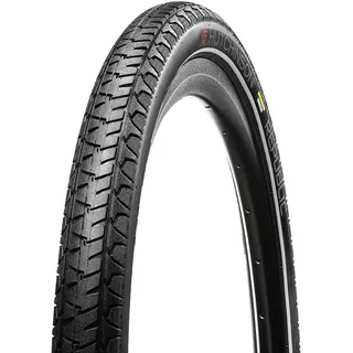 Hutchinson Republic-Tubetype-Pneu Ville Trekking-Adhérence Et Anti-Crevaison-Tringles Rigides Reifen, Schwarz, 27,5 x 2,40