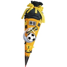 Bild Soccer gelb/schwarz 68 cm 6-eckig