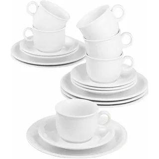 Compact Kaffeeservice 18-tlg. weiß