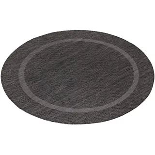 Ayyildiz Teppiche Outdoorteppich »RELAX 4311« rund 5 mm Höhe pflegeleicht, robust, In- und Outdoor geeignet, große Farbauswahl, schwarz