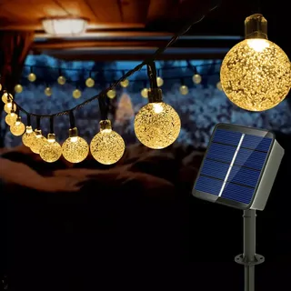 AUTING Lichterkette Solar 11 m 60 LEDs IP65 Warmweiß