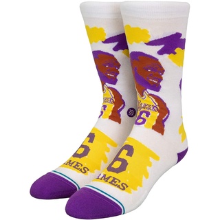 Stance NBA Paint Lebron James Socken (43-47, White)