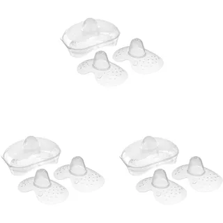 Mam Stillhütchen aus Silikon, Größe 2 - Nippel mittel/groß 23 mm, Doppelpack. (Packung mit 3)
