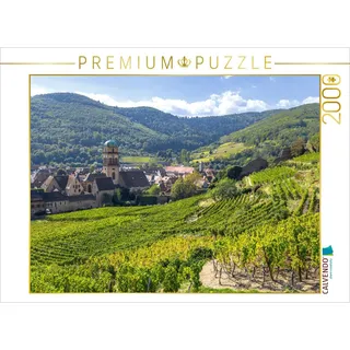CALVENDO Puzzle Elsässer Weinstraße, Elsässer Weinstraße, malerische Dörfer in idyllischer Landschaft 2000 Teile Lege-Größe 90 x 67 cm Foto-Puzzle Bild von Feuerer Jürgen