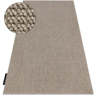 RugsX Casablanca LOOP Teppich 300 x 300 cm Braun